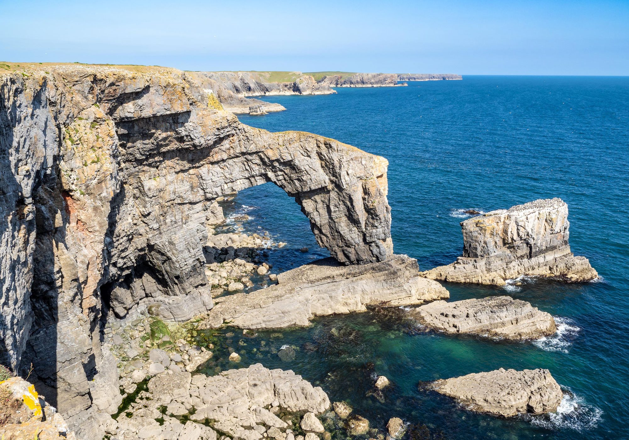 Green Bridge of Wales Pembrokeshire South Towns & Villages