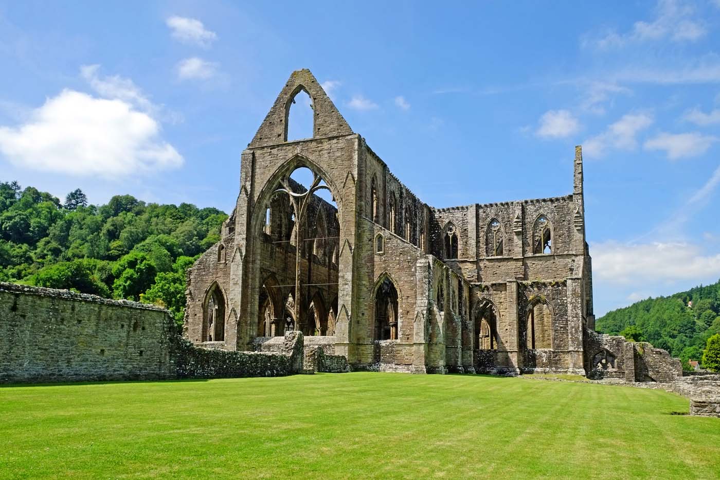 Tintern Abbey Monmouthshire Wales UK The Remains of Cistercian