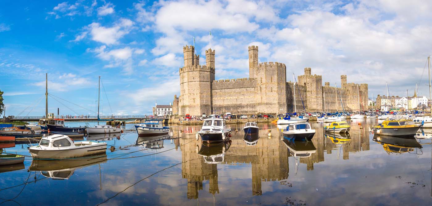 Caernarfon Castle in Wales
