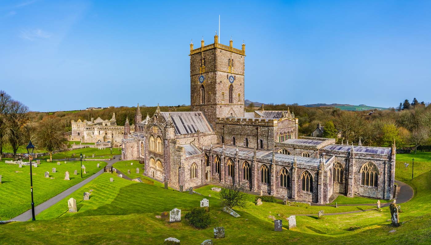 St David's Cathedral in St Davids, Pembrokeshire, Wales, UK