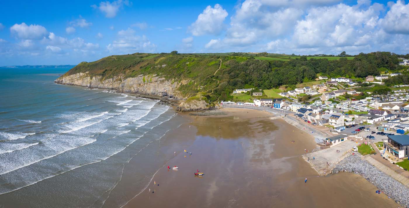 Pendine Sands a 7 mile length of beach on the shores of Carmarth