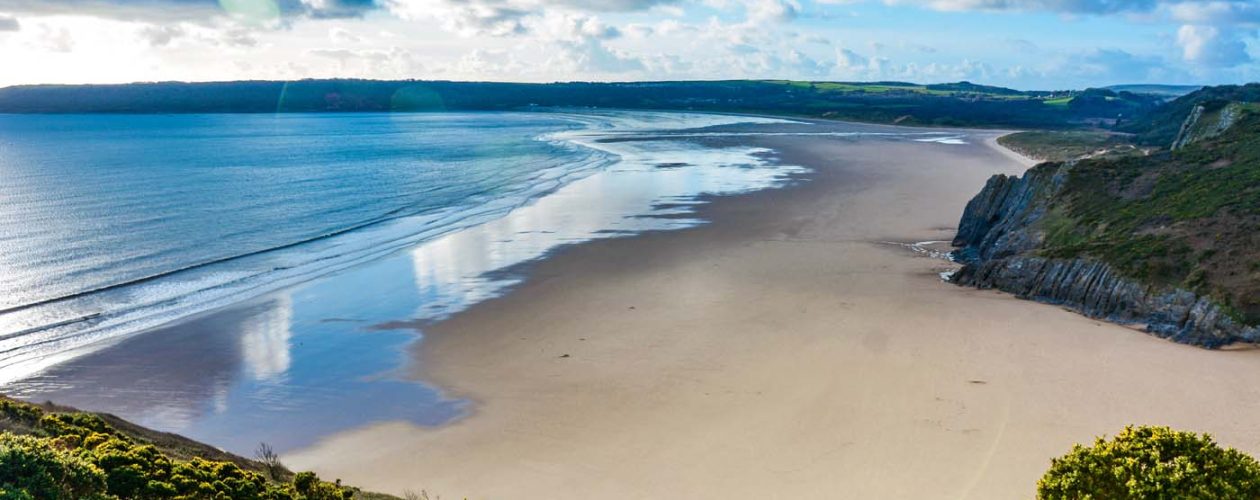 Oxwich Beach in Wintertime, The Gower, South Wales, U.K.