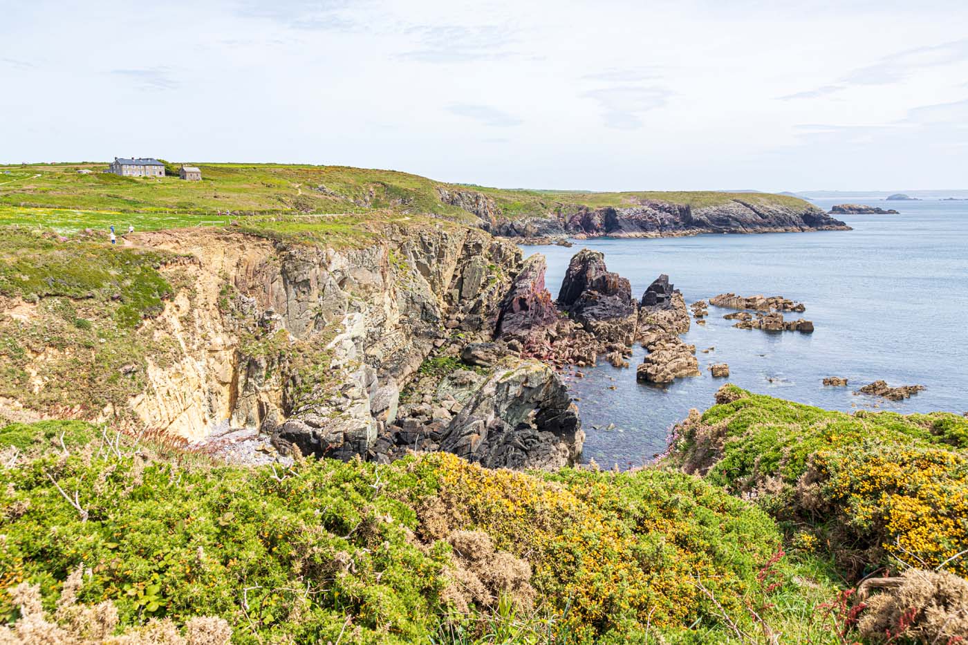 St Non's Bay on the St David's peninsula in the Pembrokeshire Co